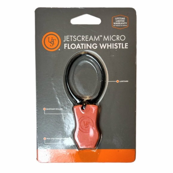 NIP Jetscream Micro Floating Whistle, Orange With a Black Lanyard - Picture 5 of 12